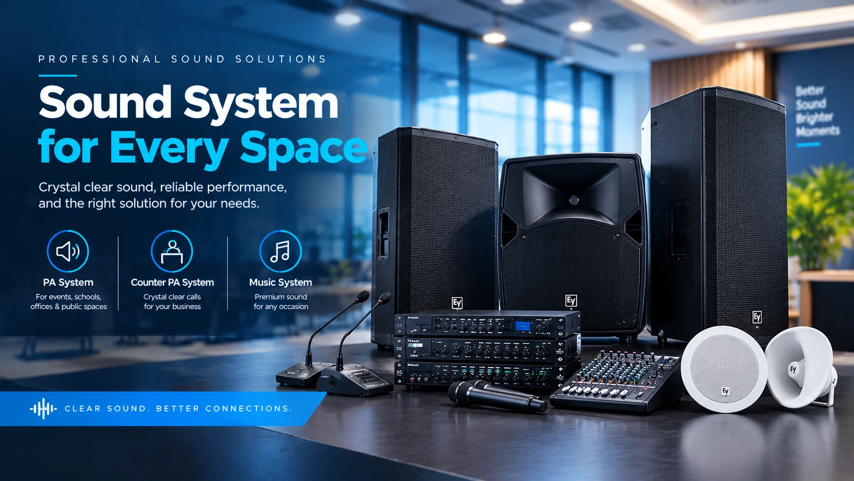 Sound systems installation and support